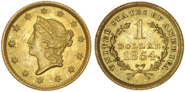 1 Dollar 美利堅合眾國 (1776 - ) 金 