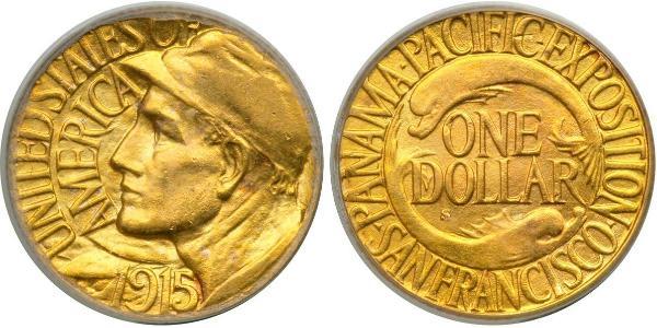 1 Dollar 美利堅合眾國 (1776 - ) 金 