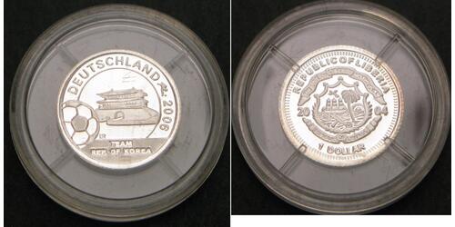 1 Dollar Liberia 銀 
