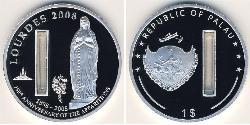 1 Dollar Palau 銀 