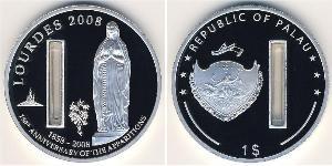 1 Dollar Palau 銀 