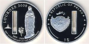 1 Dollar Palau 銀 