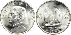 1 Dollar 中华人民共和国 銀 