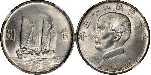 1 Dollar 中华人民共和国 銀 