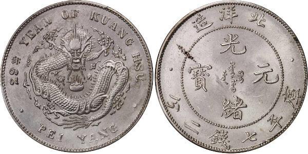 1 Dollar 中华人民共和国 銀 