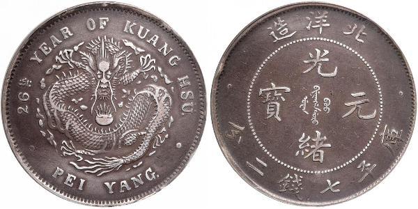 1 Dollar 中华人民共和国 銀 