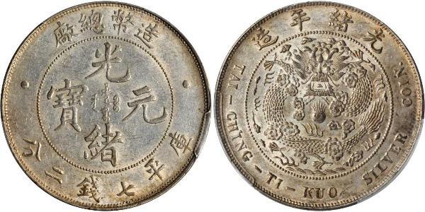 1 Dollar 中华人民共和国 銀 