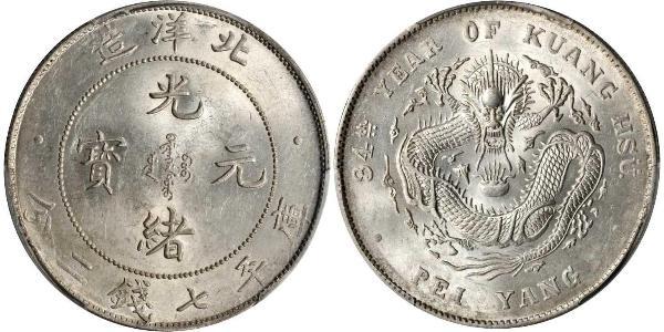 1 Dollar 中华人民共和国 銀 