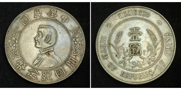 1 Dollar 中华人民共和国 銀 
