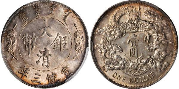1 Dollar 中华人民共和国 銀 
