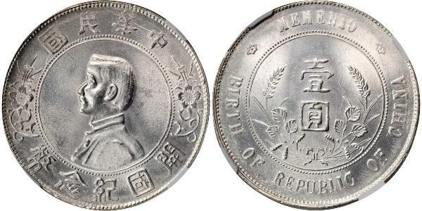 1 Dollar 中华人民共和国 銀 