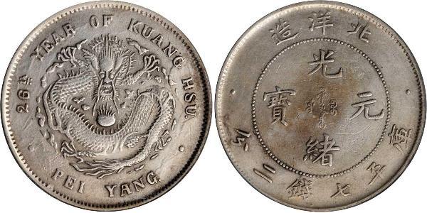 1 Dollar 中华人民共和国 銀 