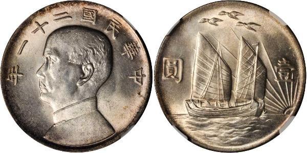 1 Dollar 中华人民共和国 銀 