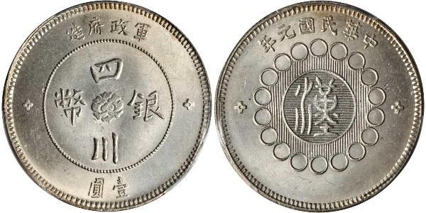 1 Dollar 中华人民共和国 銀 