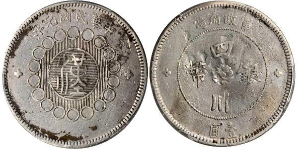 1 Dollar 中华人民共和国 銀 