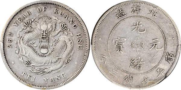 1 Dollar 中华人民共和国 銀 