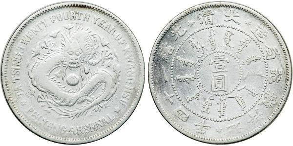 1 Dollar 中华人民共和国 銀 
