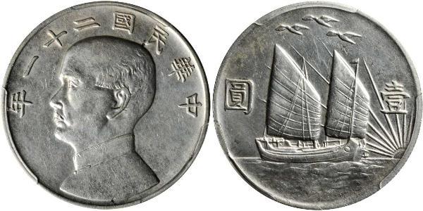 1 Dollar 中华人民共和国 銀 