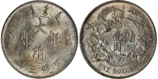 1 Dollar 中华人民共和国 銀 