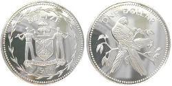 1 Dollar 伯利兹 銀 