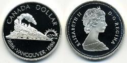 1 Dollar 加拿大 銀 伊丽莎白二世 (1926-2022)