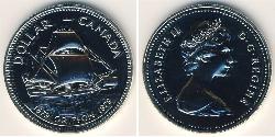 1 Dollar 加拿大 銀 伊丽莎白二世 (1926-2022)