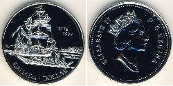 1 Dollar 加拿大 銀 