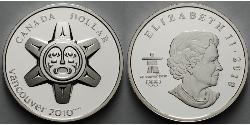 1 Dollar 加拿大 銀 伊丽莎白二世 (1926-2022)