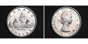 1 Dollar 加拿大 銀 伊丽莎白二世 (1926-2022)