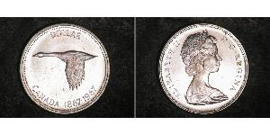 1 Dollar 加拿大 銀 伊丽莎白二世 (1926-2022)