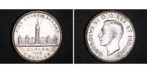 1 Dollar 加拿大 銀 乔治六世 (1895-1952)