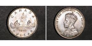 1 Dollar 加拿大 銀 乔治五世  (1865-1936)