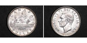 1 Dollar 加拿大 銀 乔治六世 (1895-1952)