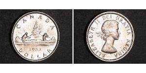 1 Dollar 加拿大 銀 伊丽莎白二世 (1926-2022)