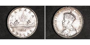 1 Dollar 加拿大 銀 乔治五世  (1865-1936)