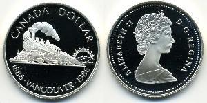 1 Dollar 加拿大 銀 伊丽莎白二世 (1926-2022)