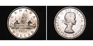 1 Dollar 加拿大 銀 伊丽莎白二世 (1926-2022)