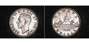 1 Dollar 加拿大 銀 乔治六世 (1895-1952)