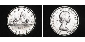 1 Dollar 加拿大 銀 伊丽莎白二世 (1926-2022)
