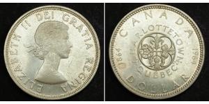1 Dollar 加拿大 銀 伊丽莎白二世 (1926-2022)