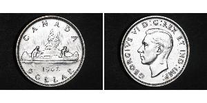 1 Dollar 加拿大 銀 乔治六世 (1895-1952)
