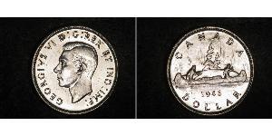 1 Dollar 加拿大 銀 乔治六世 (1895-1952)