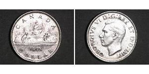 1 Dollar 加拿大 銀 乔治六世 (1895-1952)