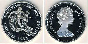 1 Dollar 加拿大 銀 
