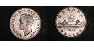 1 Dollar 加拿大 銀 乔治六世 (1895-1952)
