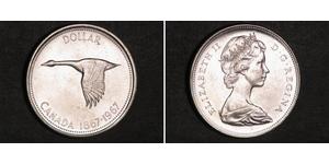 1 Dollar 加拿大 銀 伊丽莎白二世 (1926-2022)