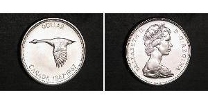 1 Dollar 加拿大 銀 伊丽莎白二世 (1926-2022)