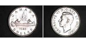 1 Dollar 加拿大 銀 乔治六世 (1895-1952)