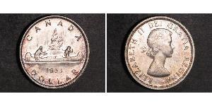 1 Dollar 加拿大 銀 伊丽莎白二世 (1926-2022)