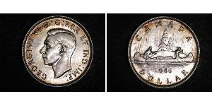 1 Dollar 加拿大 銀 乔治六世 (1895-1952)